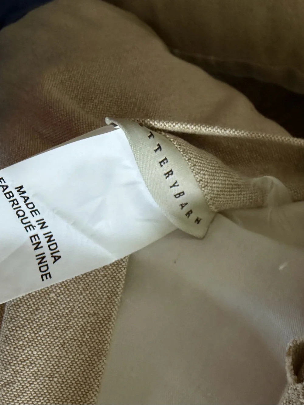 SET 2 Pottery Barn Corin Embroidered Pillow natural Pillows with down inserts